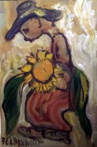 "A Man With Sunflower"