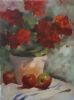 "Geraniums and Apples"