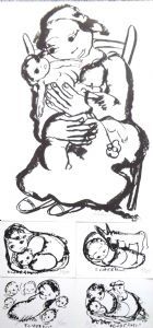 "Moeder en Kind: Special Offer of 5 Silkscreens"