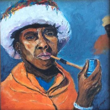 "Xhosa Enjoying Smoking"