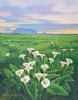 "Arum Lilies with Distant Table Mountain "