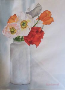 "Poppies in the White Vase"