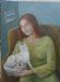 Girl with Her Cat