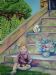 Baby on Verandah Steps