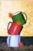 Tower of Enamel Mugs