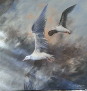 "Flying Gulls"