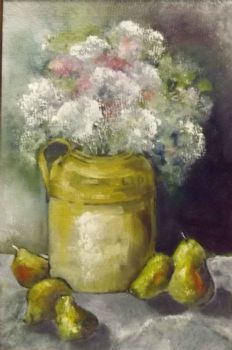 "Stoneware and Pears "
