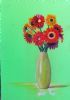 "Gerberas on green"