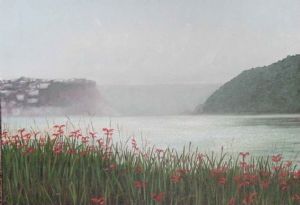 "Knysna Heads with Chasmanthe"