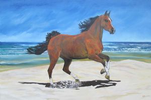 "Horse on the Beach"