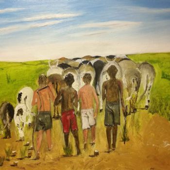 "Driving the Cattle Home"