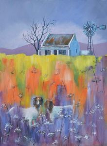 "Goats and Wild Flowers "