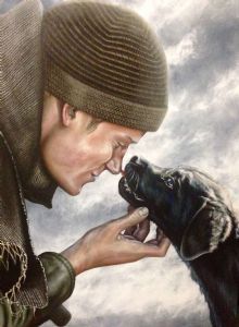 "Prince Harry with Pup"