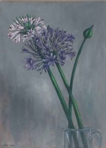 "Agapanthus in Glass Jug"