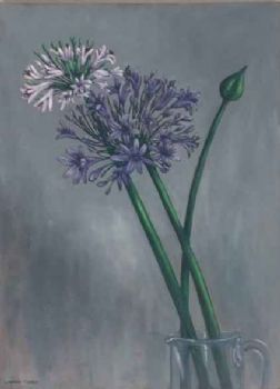 "Agapanthus in Glass Jug"