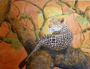 "Leopard in Tree"