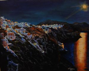"Santorini at Night"