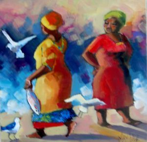 "Fisherladies by the Sea"