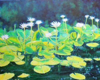 "Blue Water Lilies"