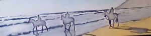 "Horses on the Beach 1"