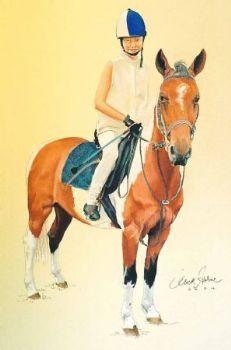 "girl on pony"