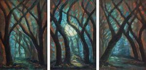 "Moonlit Woods (Set of three)"
