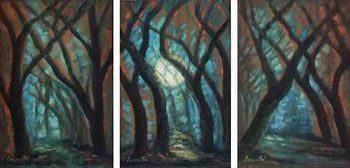 "Moonlit Woods (Set of three)"