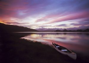 "Red Sky Canoe"