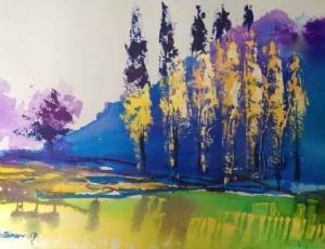 "Poplars in Clarens"