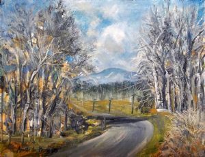 "Bend in the Road, Winter"