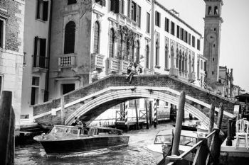 "Lovers on the Bridge, Venice"