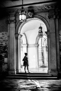 "Lady in the Archway, Venice"