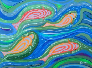 "Koi Fish Green"