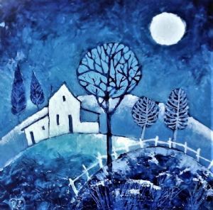 "Farmhouse on a Hill"