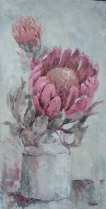 "Protea in Bottle"