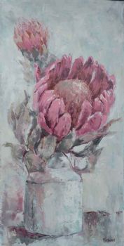 "Protea in Bottle"