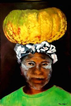 "Lady with Pumpkin"