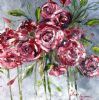 "Palette Knife Cerise Roses"