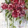 "Palette Knife Cerise Roses 2"