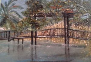 "Footbridge at The Waffle House"