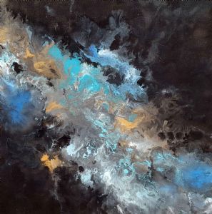 "Blue & Gold Nebula"