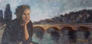 "French Girl beside Bridge"
