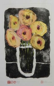 "Flower II Round (colour)"