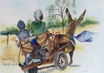 "Donkey cart"