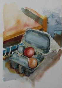 "Still Life with 2 eggs "