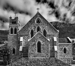 "Church in Kalk Bay B&W Series"