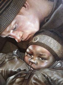 "Prince Harry with Lesotho Baby "