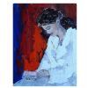 "Woman Reading in a White Robe"
