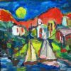 "Moonlit Village"