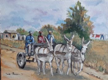"Donkey Cart Near Molopo"